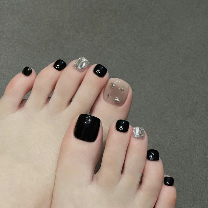 Decorative Crystal-Embellished Press-On Nails Kalsten