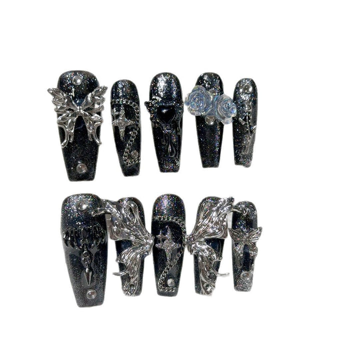 Gothic-Inspired Decorative Nail Art Set