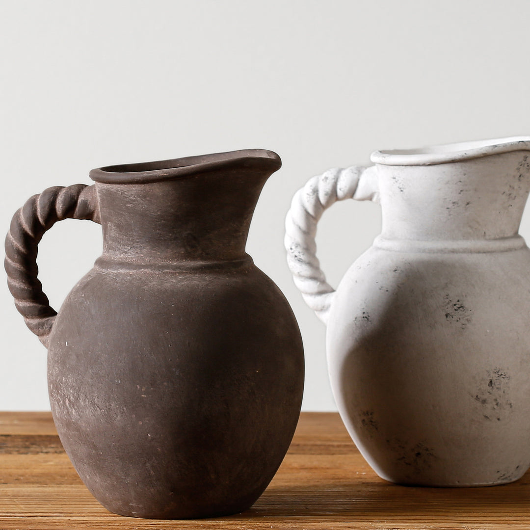 Elegant and Rustic Ceramic Carafe Kalsten
