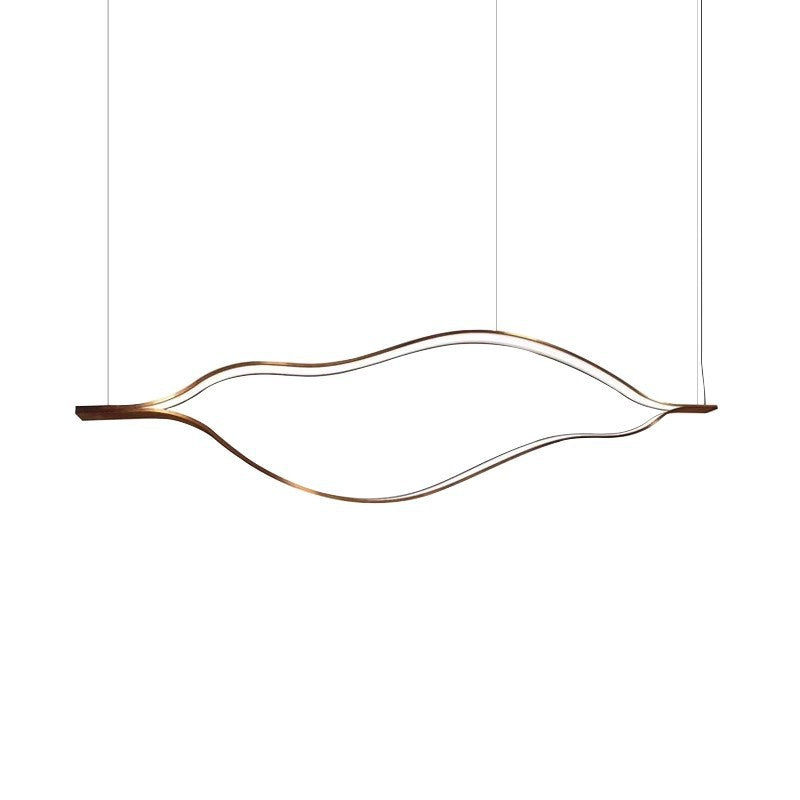 Modern Wave-Design Pendant Light Fixture