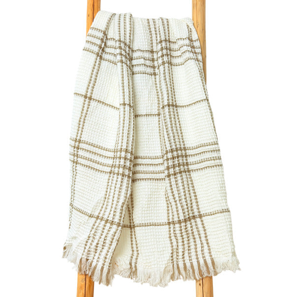 Soft Cotton Waffle Weave Blanket