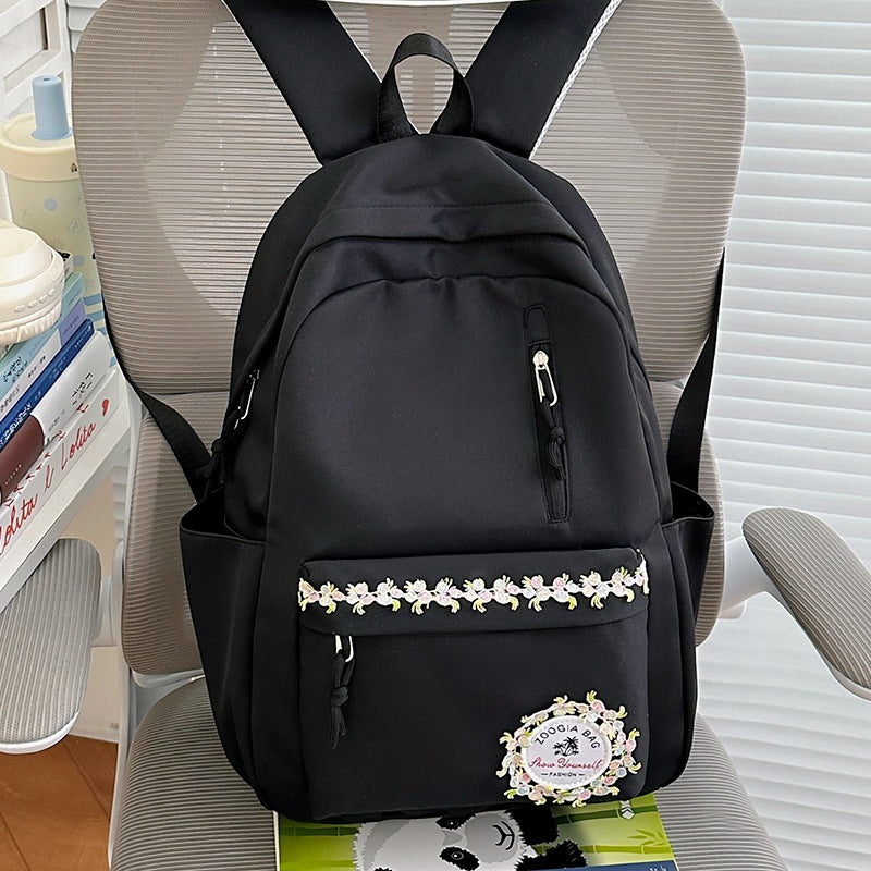 Embroidered Floral Backpack Kalsten