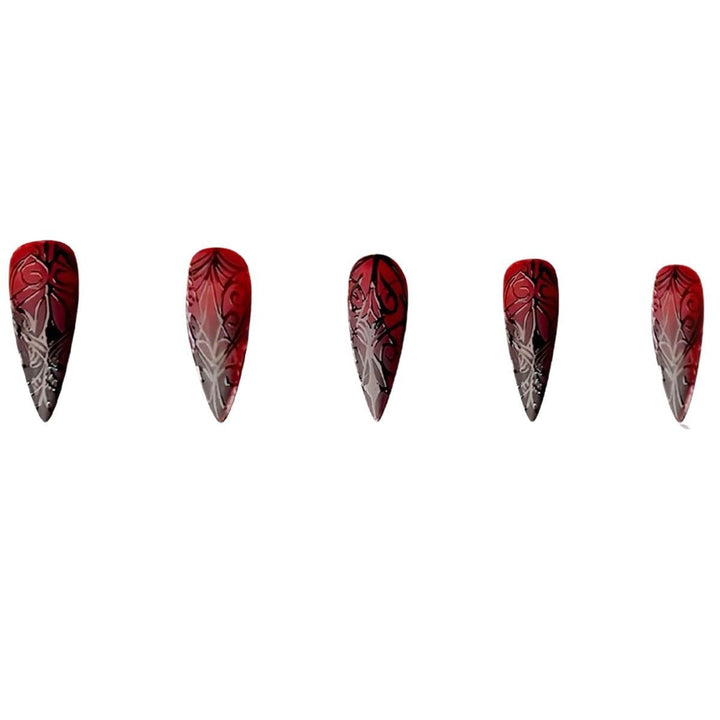 Gothic Stiletto Press-On Nail Art Set Kalsten