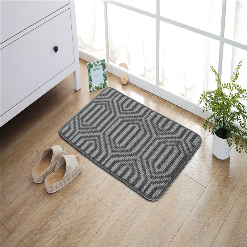 Geometric Print Anti-Slip Bath Mat Kalsten