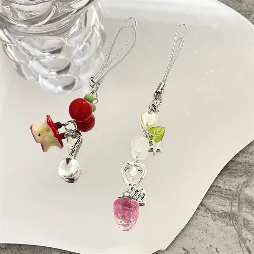 Decorative Fruit-Themed Charm Strap Kalsten