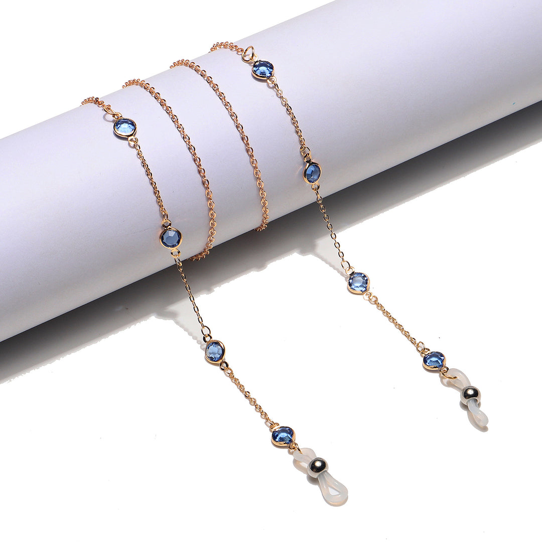 Elegant Gemstone Eyewear Chain Kalsten