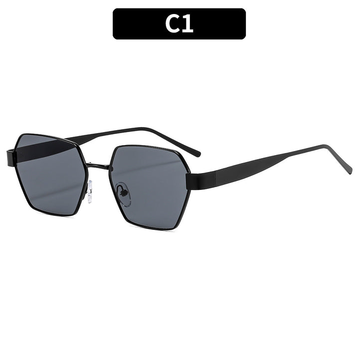 Elegant Hexagonal Frame Sunglasses