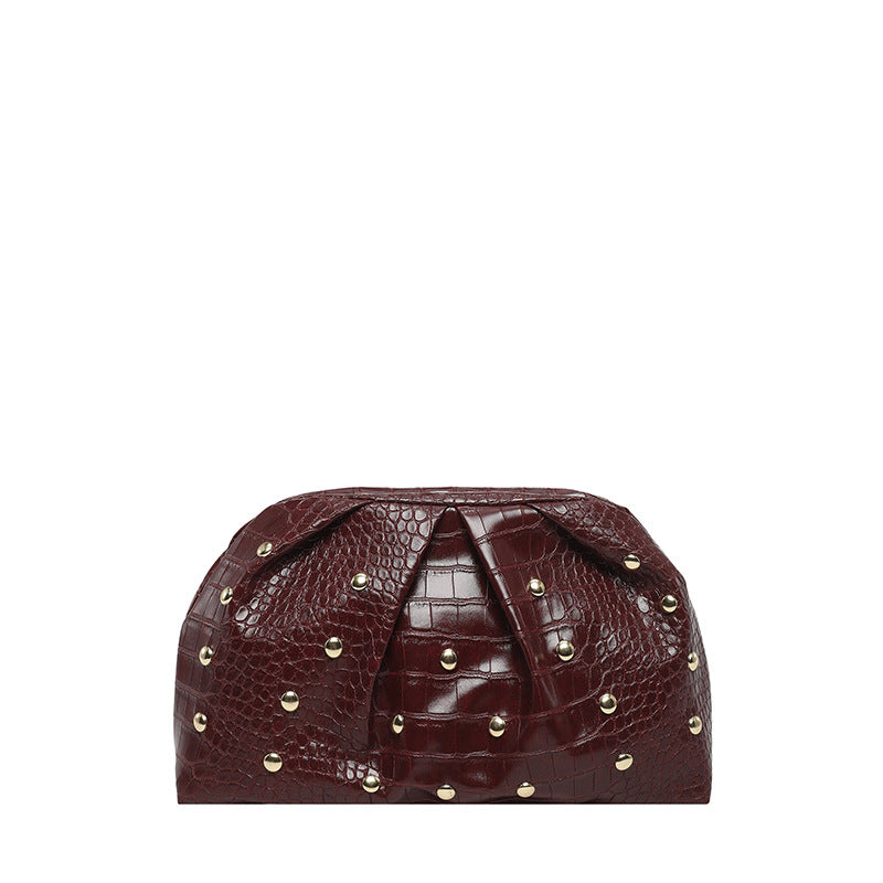 WoElegant Textured Crocodile Pattern Clutch Bag Kalsten