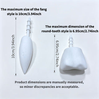 Plastic safety noses with mounting pins for plush toy and crafting projects