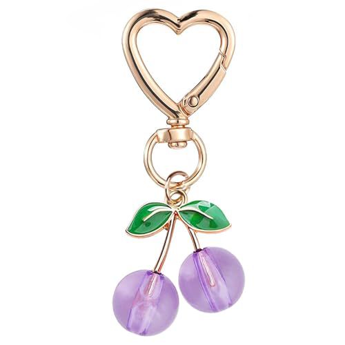 Decorative Cherry Charm Keychain Kalsten
