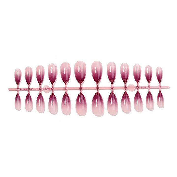 Artificial nail set with ombre design and glitter tips Kalsten