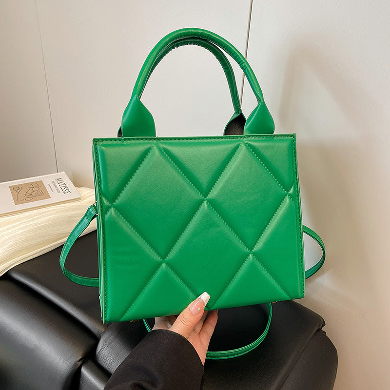 WoQuilted Faux Leather Handheld Tote Kalsten