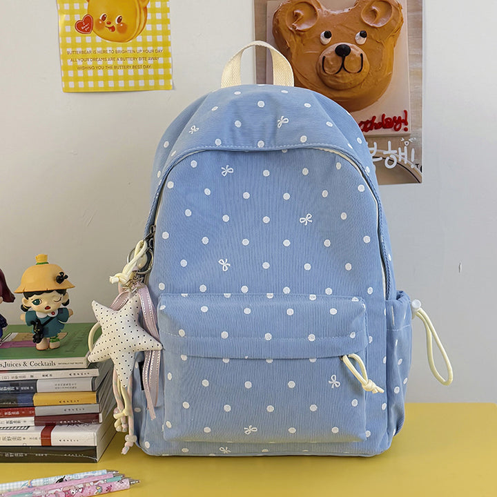 Casual Polka Dot Patterned Backpack Kalsten