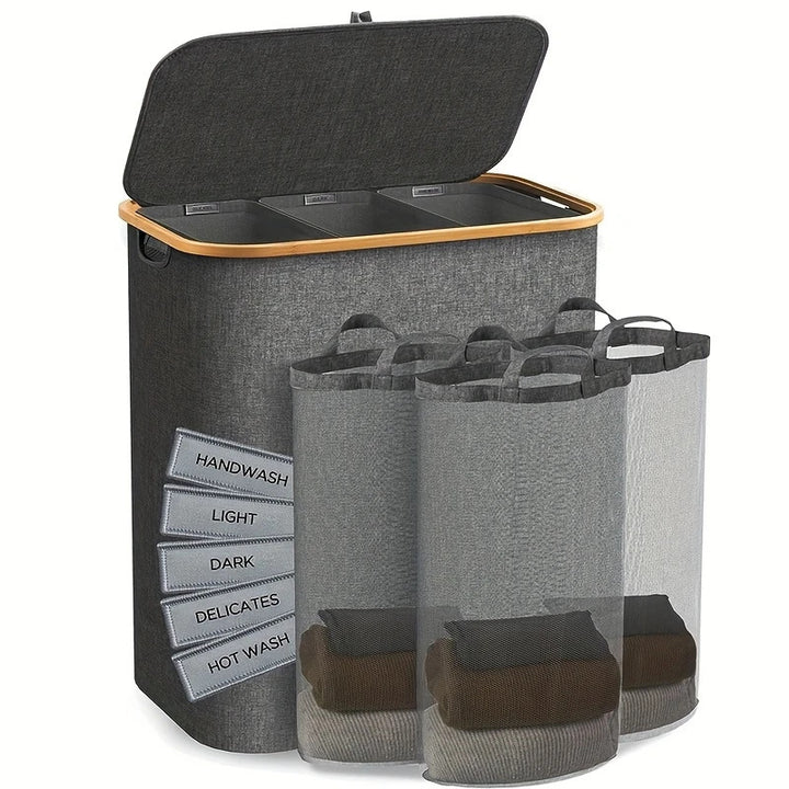 Laundry separation system with practical lid and compartments Kalsten