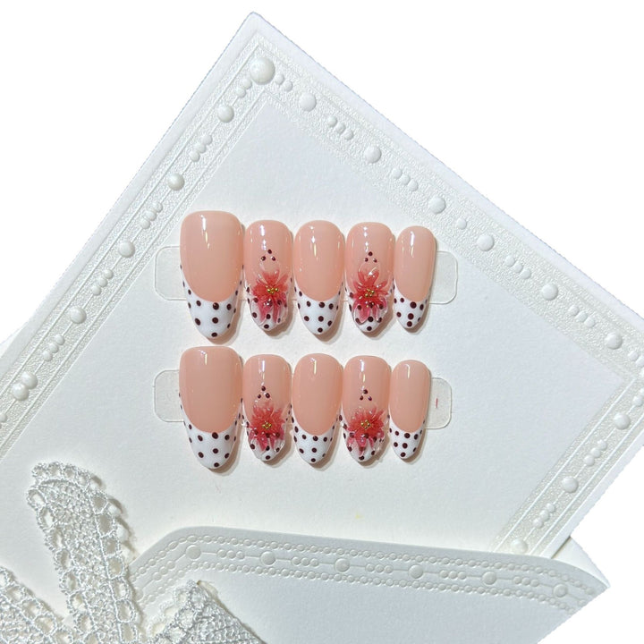 Elegant Floral Press-On Nails Kalsten
