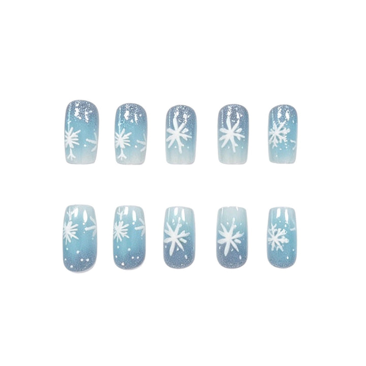 Frosted Snowflake Gel Nail Art Set Kalsten