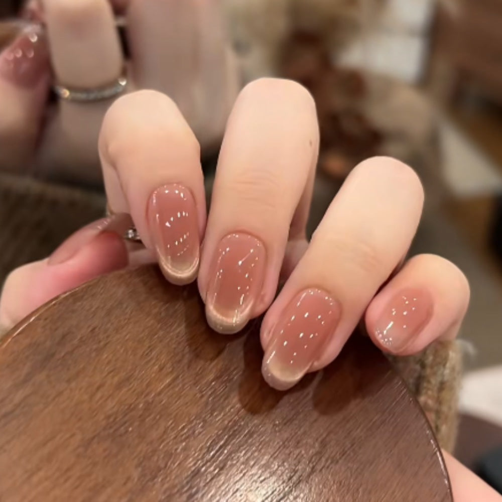 Artistic Press-On Nail Set with Star Design Kalsten
