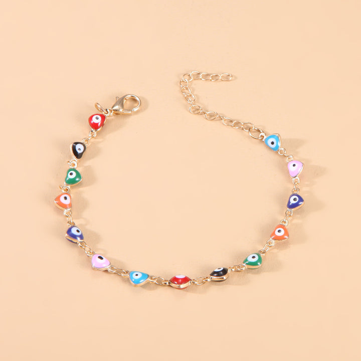 Colorful Evil Eye Charm Anklet Kalsten
