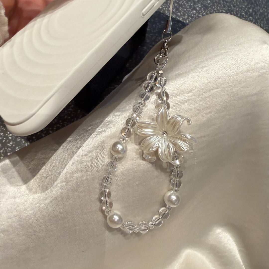 Floral Beaded Charm Phone Strap Kalsten