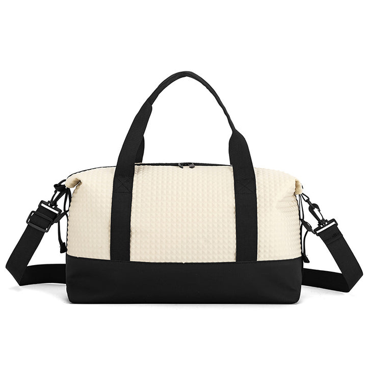 Textured Fabric Travel Duffle Bag Kalsten