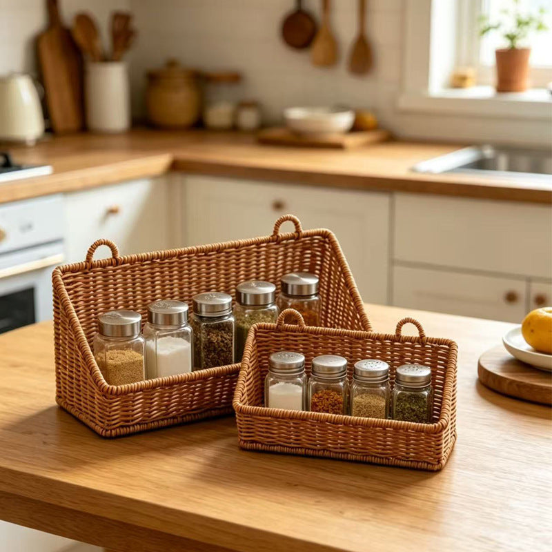 Decorative Woven Shelf Organizer Kalsten