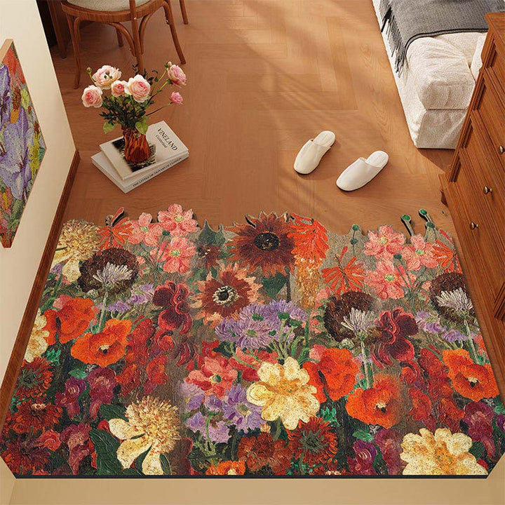 Floral Pattern Area Rug