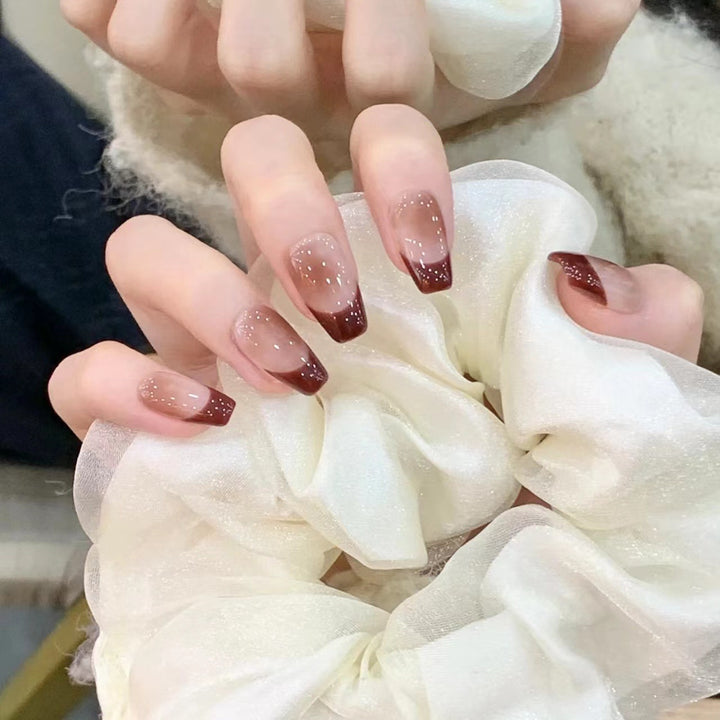 Ombre French Tip Press-On Nails Kalsten