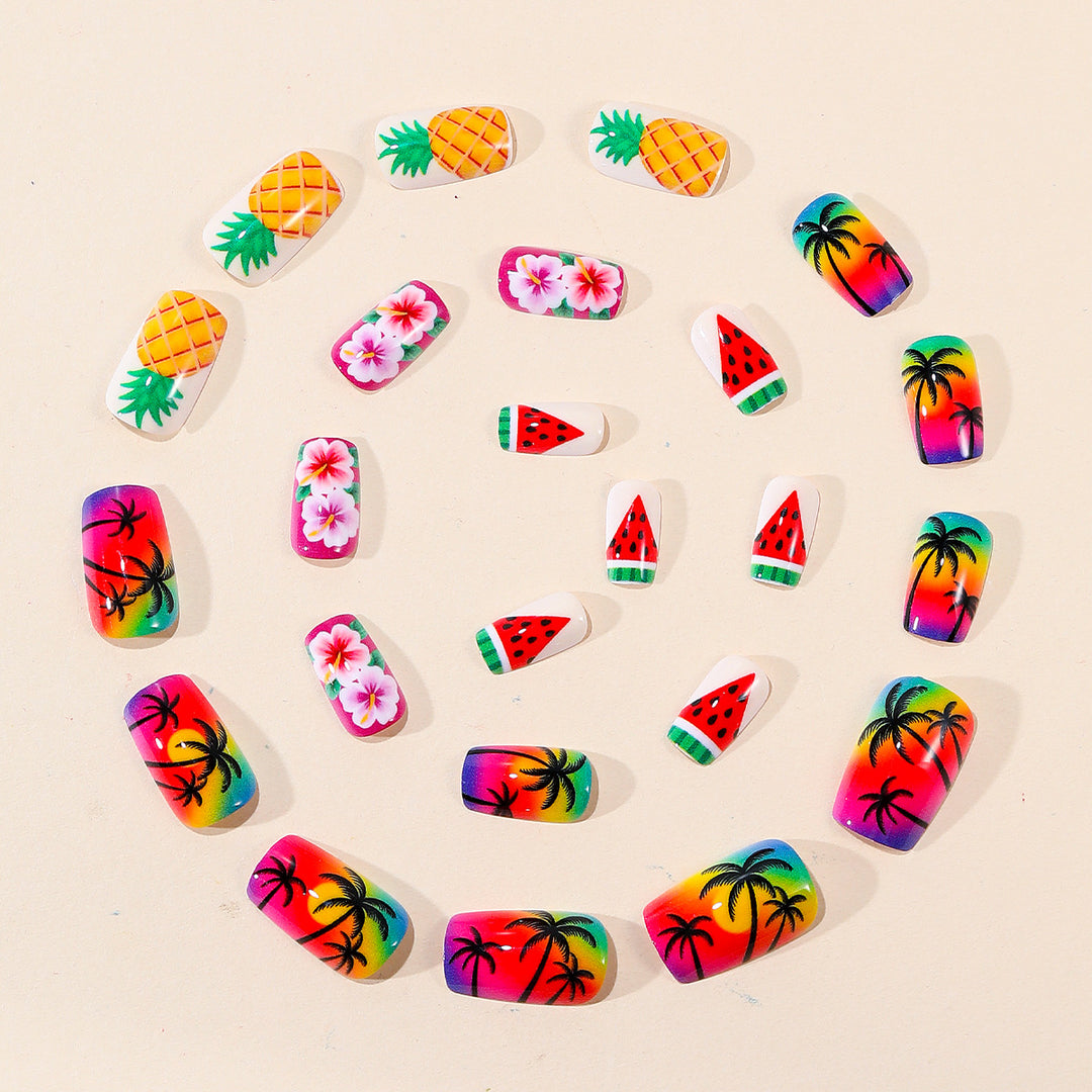 Tropical Fruit-Inspired Nail Art Kit Kalsten