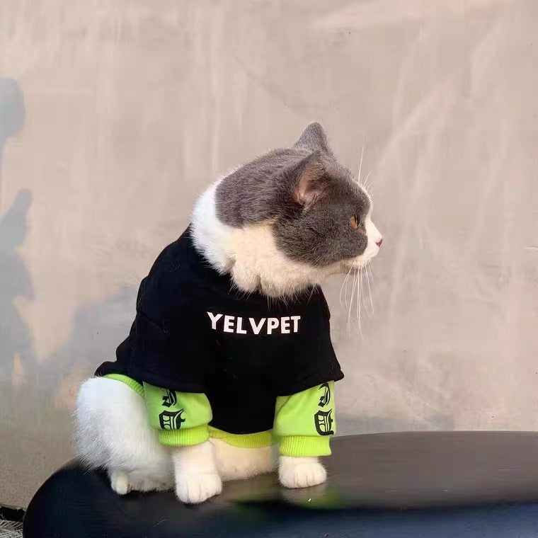 Pet Hoodie Sweatshirt for Cats and Small Dogs