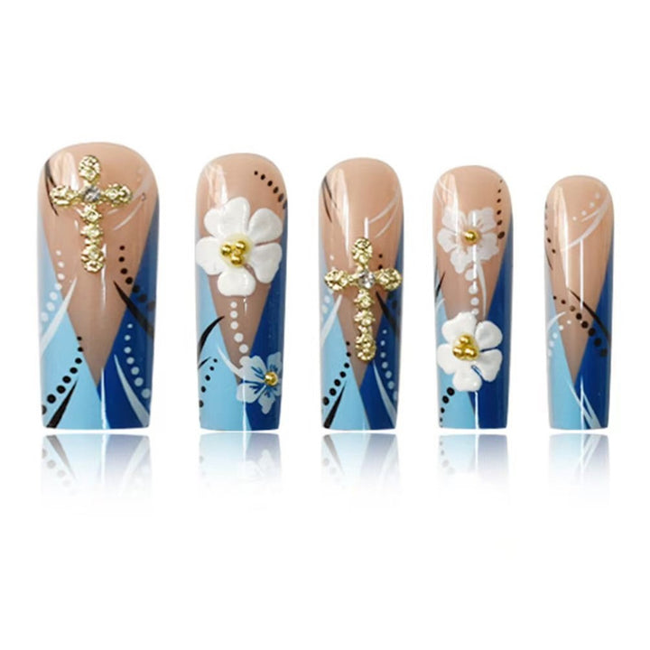 Decorative 3D Floral Nail Art Extensions Kalsten