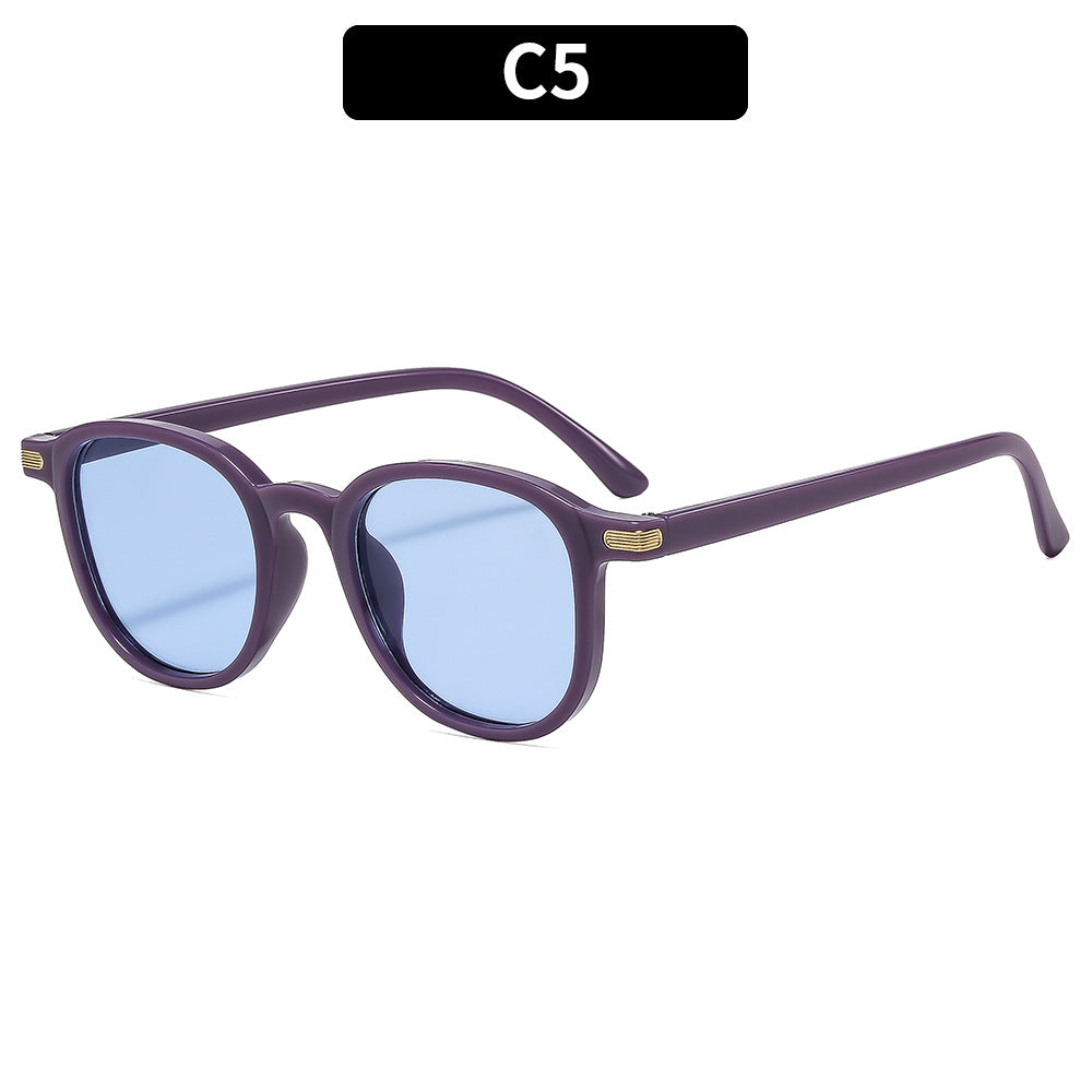 Retro Round Frame Sunglasses