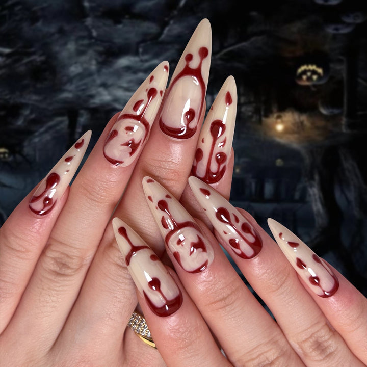 Artistic Halloween Themed Nail Art Kalsten