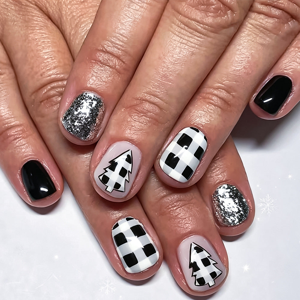 Festive Nail Art Kit with Holiday Tree Designs Kalsten
