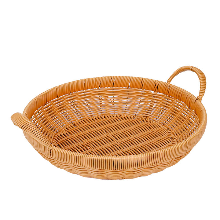 Handwoven Round Serving Basket Kalsten