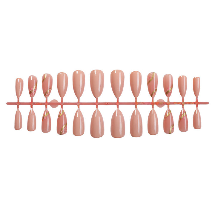 Premium Press-On Nail Set with Floral Accents Kalsten