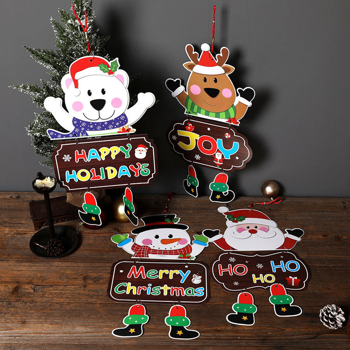 Decorative Christmas Snowman Sign Kalsten