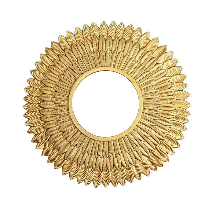 Leaf-Themed Decorative Wall Mirror Kalsten