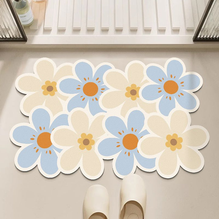 Decorative Floral Floor Mat