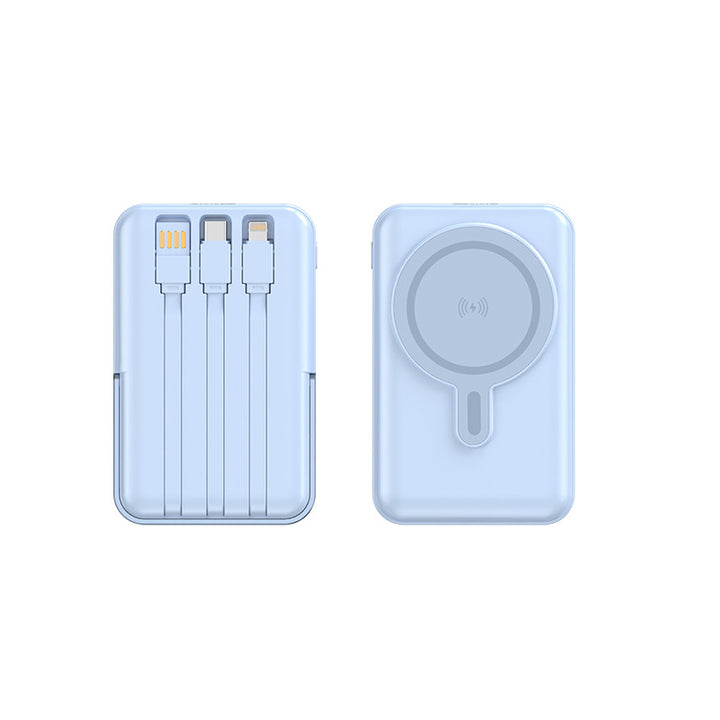 Multifunctional power bank with integrated charging cables Kalsten