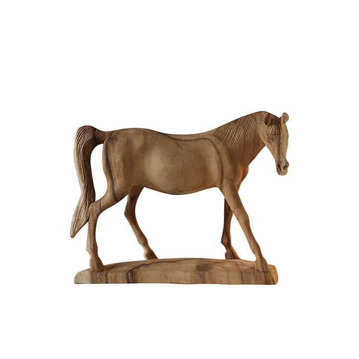 Artistic Wooden Horse Sculpture
