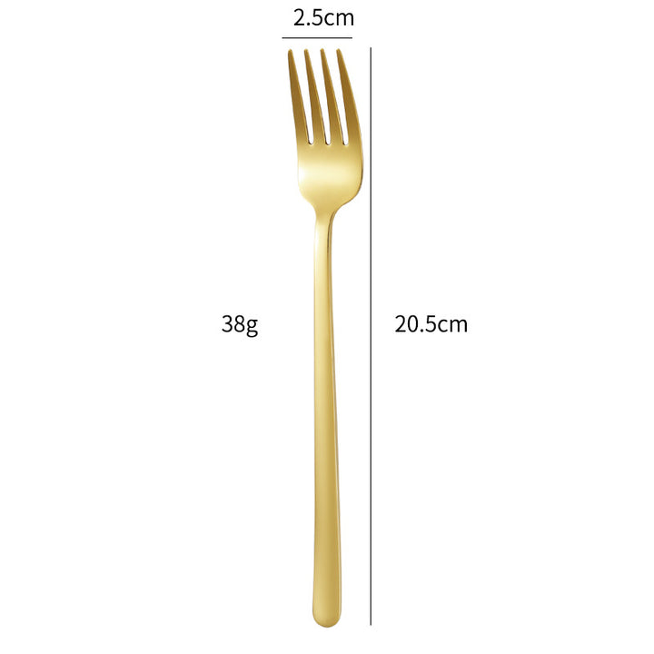 Elegant dessert spoon with luxurious golden surface Kalsten