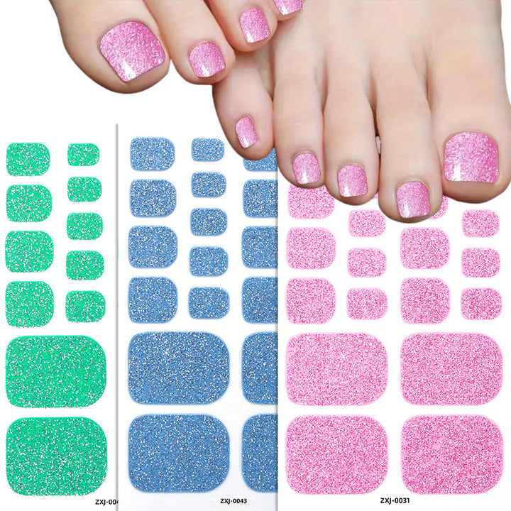 Glittery Toe Nail Wraps  1790954465