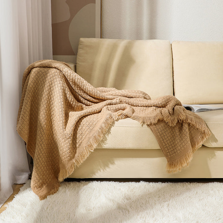 Textured Luxury Throw Blanket Kalsten