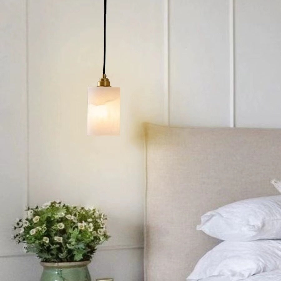 Modern Alabaster Pendant Light