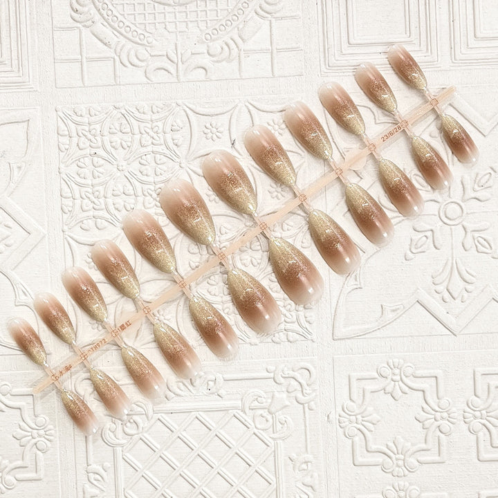 Premium Glitter Ombre Press-On Nails Kalsten