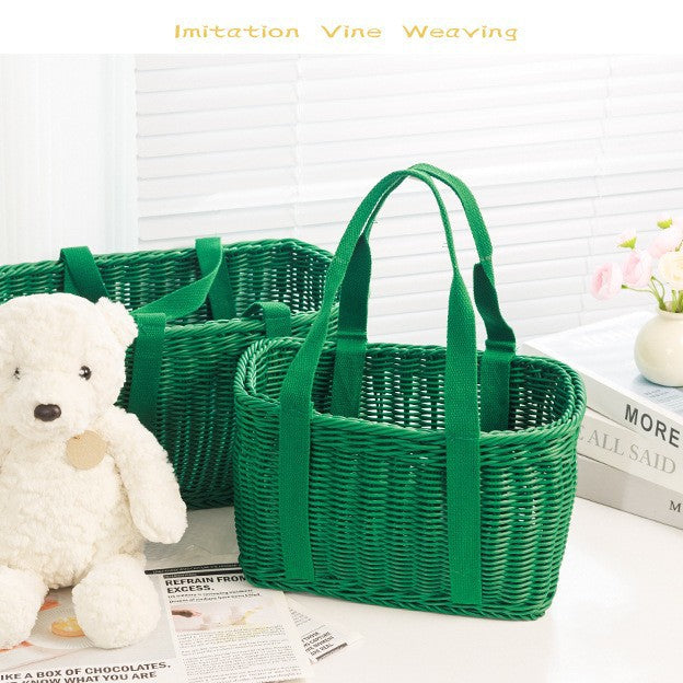 Stylish Woven Basket Bag Kalsten