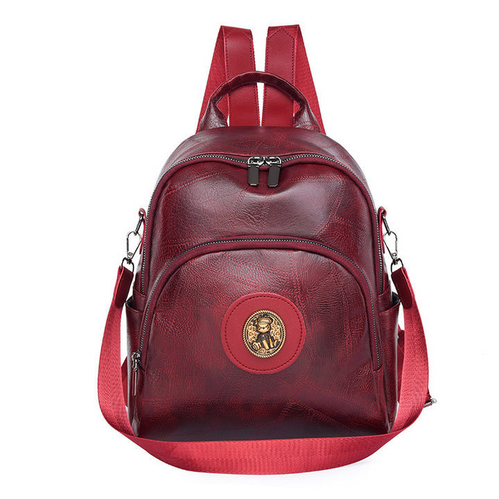 Vintage Style Leather Backpack