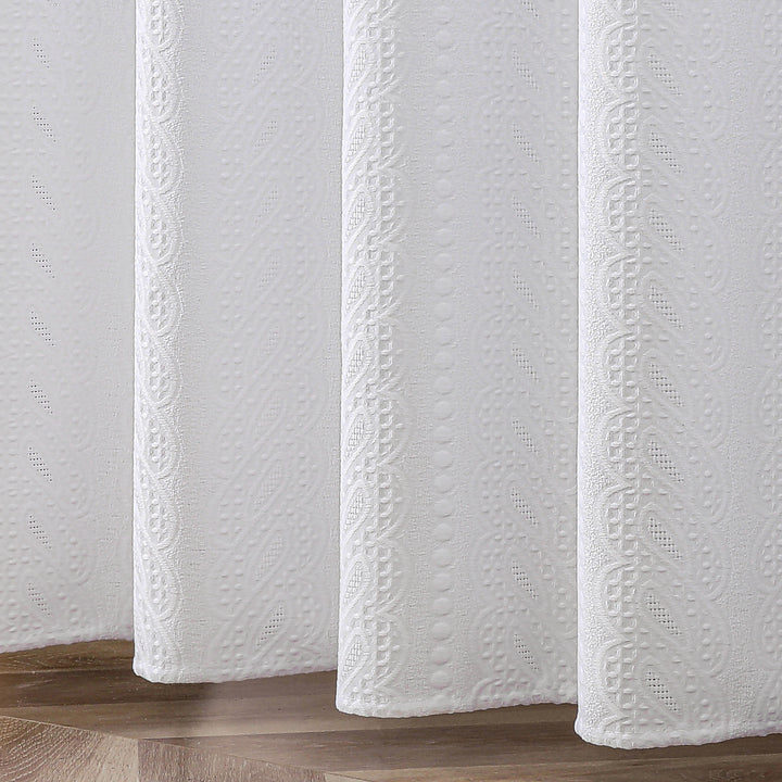 Textured Embossed Shower Curtain Kalsten