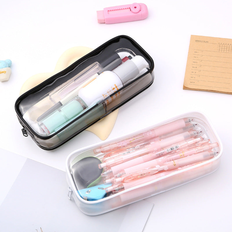 Transparent Pencil Case with Floral Design Kalsten