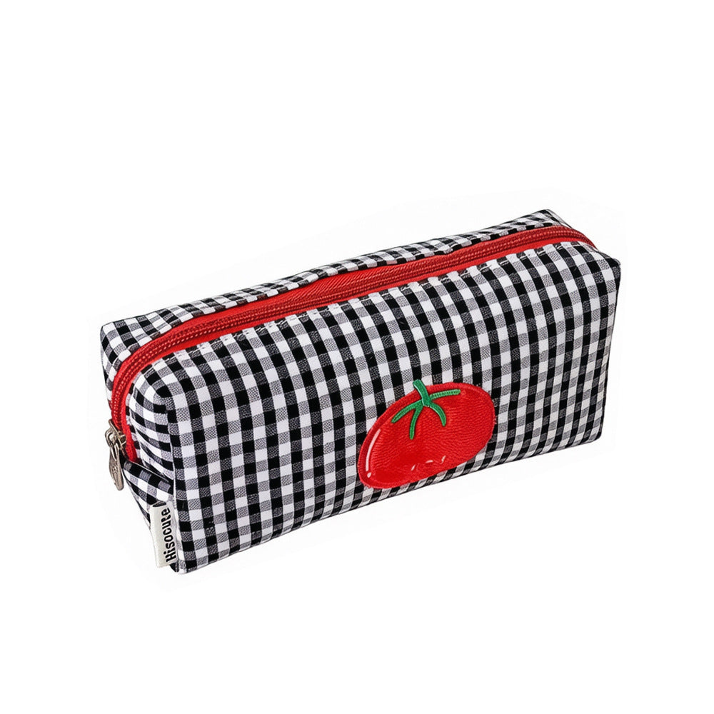 Cute Gingham Checkered Pencil Case Kalsten